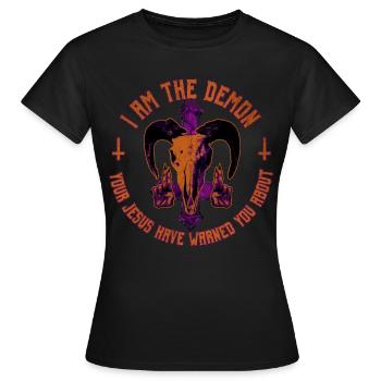 Baphomet Gift - Women's T-Shirt - black - Front - AI Model Female 172 dark (172cm)