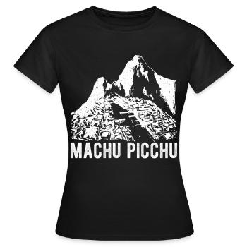Machu Picchu Pérou Inca Cadeau - T-shirt Femme - noir - Devant - AI Model Female 172 dark (172cm)