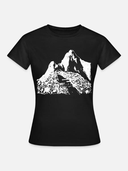 Machu Picchu Pérou Inca Cadeau - T-shirt Femme - noir