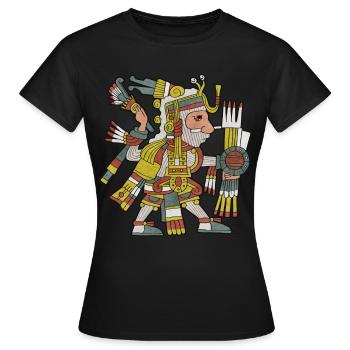 Mixcoatl Aztèque Dieu Nuage Serpent Maya Inka Tolt - T-shirt Femme - noir - Devant - AI Model Female 172 dark (172cm)