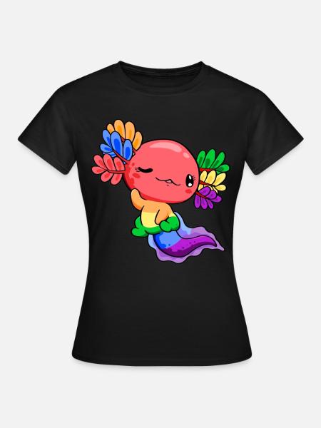Homosexuell Stolz Flagge Regenbogen Flagge Kawaii - Frauen T-Shirt - Schwarz