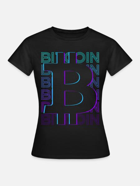Bitcoin Cryptocurrency Crypto Retro Gift - Women's T-Shirt - black