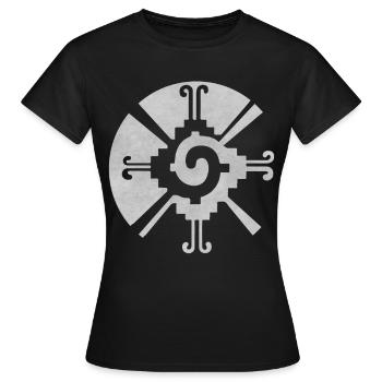Hunab Ku Ometeotl Aztec Yucatec Maya Maya Inca - Women's T-Shirt - black - Front - AI Model Female 172 dark (172cm)
