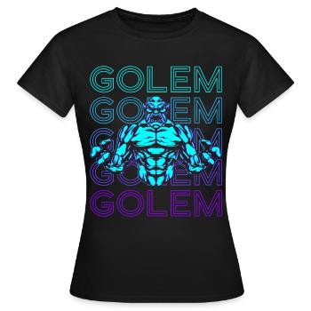 Golem Jewish Mythology Yiddish Retro - Women's T-Shirt - black - Front - AI Model Female 172 dark (172cm)