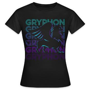 Griffon Mythologie grecque Grec ancien - T-shirt Femme - noir - Devant - AI Model Female 172 dark (172cm)