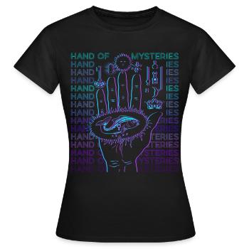 Hand of Mysteries Alchemy Alchemist - Women's T-Shirt - black - Front - AI Model Female 172 dark (172cm)
