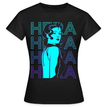 Héra Déesse grecque Mytholo grec ancien - T-shirt Femme - noir - Devant - AI Model Female 172 dark (172cm)