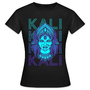 Kali Déesse hindoue Ancienne déesse Mythologie hindoue - T-shirt Femme - noir - Devant - AI Model Female 172 dark (172cm)