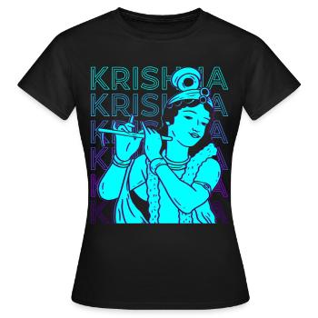 Krishna Dieu hindou Mythologie hindoue Vieux hindou - T-shirt Femme - noir - Devant - AI Model Female 172 dark (172cm)