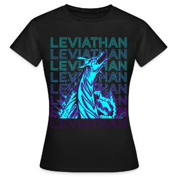 Leviathan Jewish Mythology Antiquity Jewish Retr - Women's T-Shirt - black - Front - AI Model Female 172 dark (172cm)