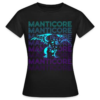 Mantikor Persian Mythology Antiquity - Women's T-Shirt - black - Front - AI Model Female 172 dark (172cm)