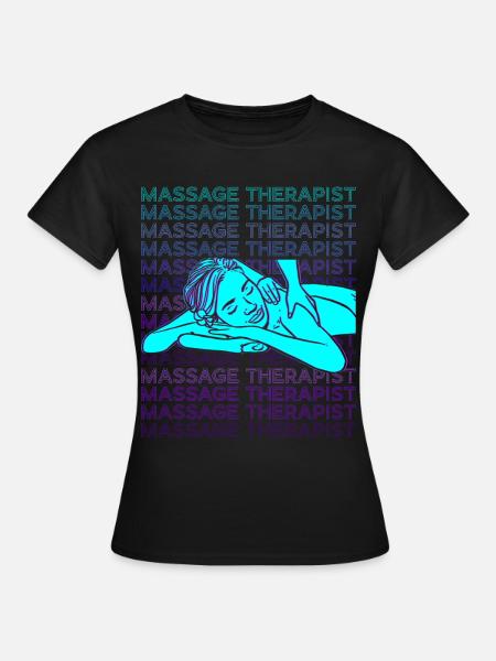 Massage Therapist Massage Therapy Masseuse Retro - Women's T-Shirt - black