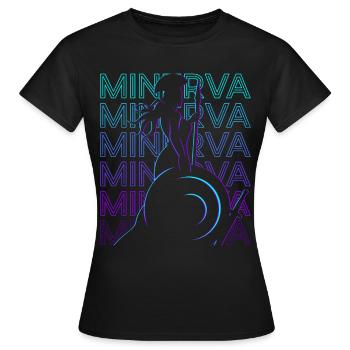 Minerva Roman Goddess Roman Mythology - Women's T-Shirt - black - Front - AI Model Female 172 dark (172cm)
