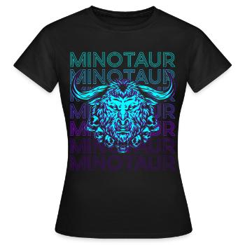 Minotaure Mythologie grecque Re - T-shirt Femme - noir - Devant - AI Model Female 172 dark (172cm)