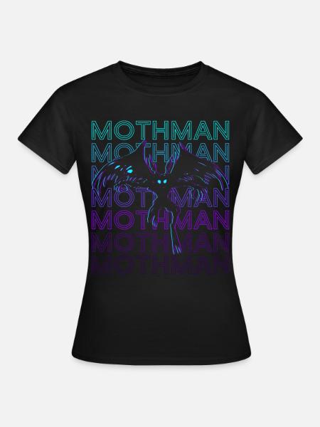 Mothman Krypto Kryptozoologie Retro - Frauen T-Shirt - Schwarz