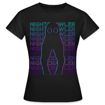 Fresno Nightcrawler Cryptoid Cryptozoology - Women's T-Shirt - black - Front - AI Model Female 172 dark (172cm)