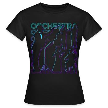 Chef d’orchestre Retro - T-shirt Femme - noir - Devant - AI Model Female 172 dark (172cm)
