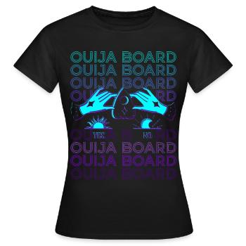 Ouija Board Ghost Board Planchette Rétro - T-shirt Femme - noir - Devant - AI Model Female 172 dark (172cm)