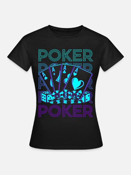 Poker Rétro - T-shirt Femme - noir