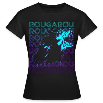Rougarou Cryptozoologie Rétro - T-shirt Femme - noir - Devant - AI Model Female 172 dark (172cm)