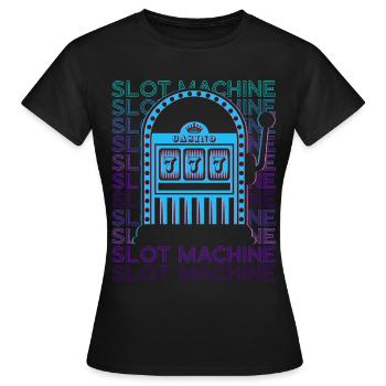 Spielautomat Casino Retro - Frauen T-Shirt - Schwarz - Vorne - AI Model Female 172 dark (172cm)