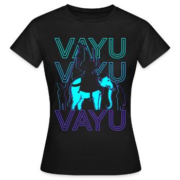 Vayu Dieu hindou Mythologie hindoue Ancien hindou Retr - T-shirt Femme - noir - Devant - AI Model Female 172 dark (172cm)