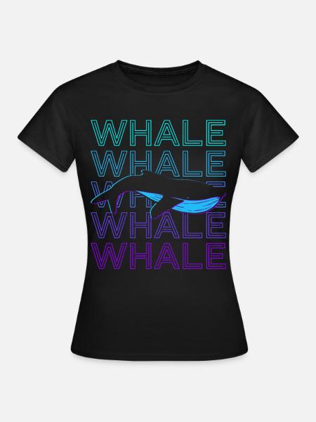 Retro-Wal - Frauen T-Shirt - Schwarz