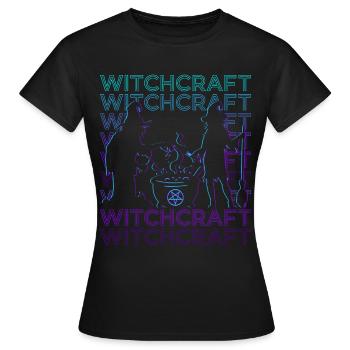Sorcellerie Rétro - T-shirt Femme - noir - Devant - AI Model Female 172 dark (172cm)