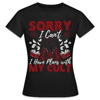 Drôle de culte occulte - T-shirt Femme - noir - Devant - AI Model Female 172 dark (172cm)