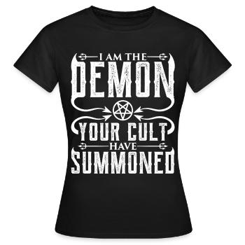 Drôle de culte occulte - T-shirt Femme - noir - Devant - AI Model Female 172 dark (172cm)