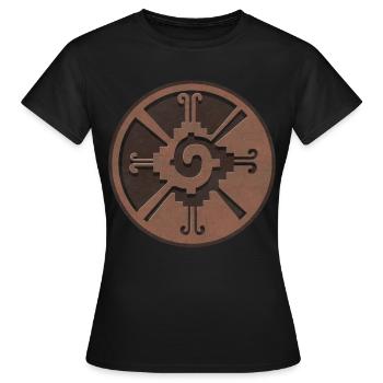 Hunab Ku Ometeotl Aztec Yucatec Maya Maya Inca - Women's T-Shirt - black - Front - AI Model Female 172 dark (172cm)