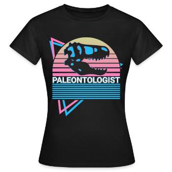 Paléontologue Paléontologie Crâne de dinosaure - T-shirt Femme - noir - Devant - AI Model Female 172 dark (172cm)