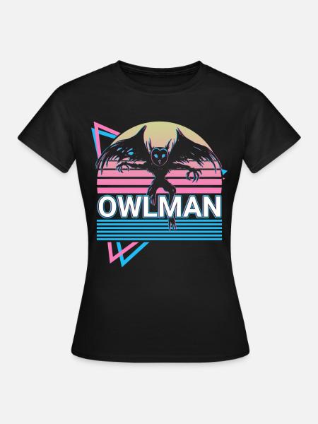 Eulenmann Kryptide Kryptozoologie Retro - Frauen T-Shirt - Schwarz