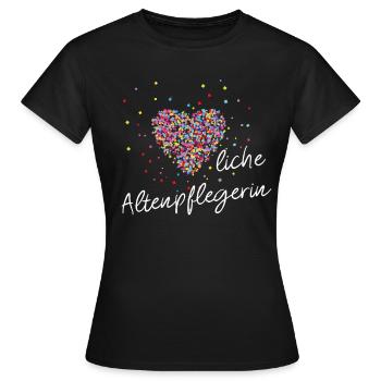 Sincere geriatric nurse Nurse - Women's T-Shirt - black - Front - AI Model Female 172 dark (172cm)
