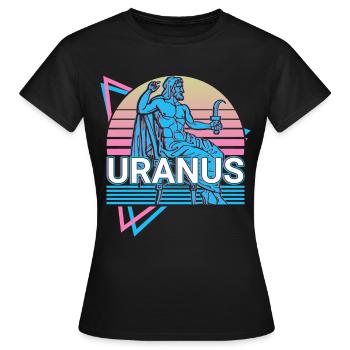 Uranus Dieu grec Ancien Grec Mythol - T-shirt Femme - noir - Devant - AI Model Female 172 dark (172cm)