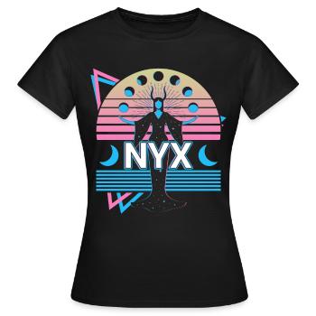 Nyx Déesse grecque Mythologie grecque antique - T-shirt Femme - noir - Devant - AI Model Female 172 dark (172cm)