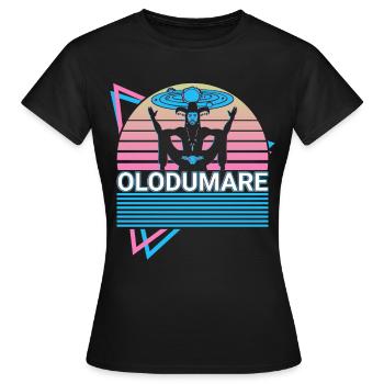 Olodumare Orisha Divinité africaine Yoruba Reli - T-shirt Femme - noir - Devant - AI Model Female 172 dark (172cm)
