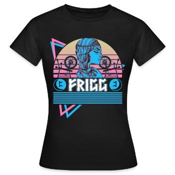 Frigg Déesse nordique Asgard Mythologie nordique - T-shirt Femme - noir - Devant - AI Model Female 172 dark (172cm)
