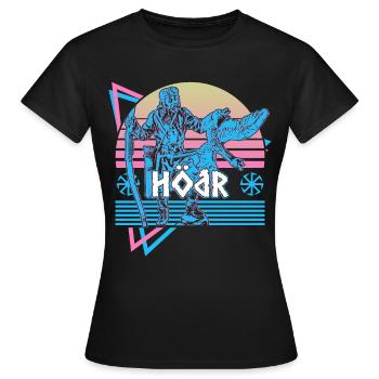 Hodr Dieu nordique Asgard Mythologie nordique H - T-shirt Femme - noir - Devant - AI Model Female 172 dark (172cm)