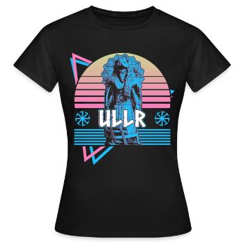 Ullr Dieu nordique Asgard Mythologie nordique R - T-shirt Femme - noir - Devant - AI Model Female 172 dark (172cm)