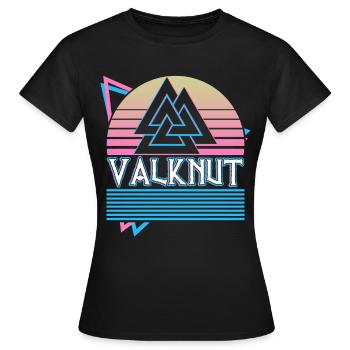 Symbole Valknut Symbole nordique Symbole nordique - T-shirt Femme - noir - Devant - AI Model Female 172 dark (172cm)