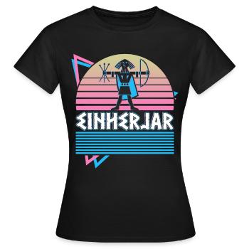 Einherjar Mythologie nordique Armée nordique de - T-shirt Femme - noir - Devant - AI Model Female 172 dark (172cm)