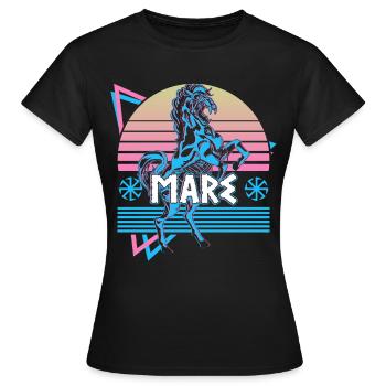 Mare Mythologie nordique Folklore germanique - T-shirt Femme - noir - Devant - AI Model Female 172 dark (172cm)