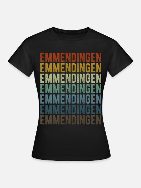 Emmendingen Stadt Retro Vintage - Frauen T-Shirt - Schwarz