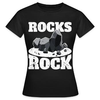 Funny Rock Hunting Geologist Rock Hunter - Women's T-Shirt - black - Front - AI Model Female 172 dark (172cm)