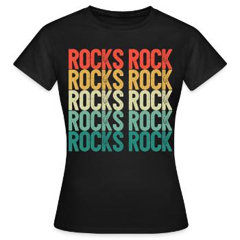 Funny Rock Hunting Geologist Rock Hunter - Women's T-Shirt - black - Front - AI Model Female 172 dark (172cm)