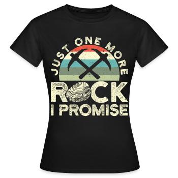 Drôle de chasse aux rochers Géologue Chasseur de roches - T-shirt Femme - noir - Devant - AI Model Female 172 dark (172cm)
