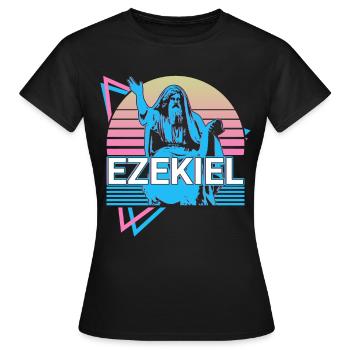 Hesekiel Hebräischer Prophet Jude Jude Retro - Frauen T-Shirt - Schwarz - Vorne - AI Model Female 172 dark (172cm)