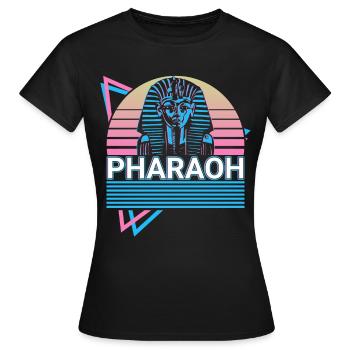 Pharaoh King Tut Egyptian Pharaoh - Women's T-Shirt - black - Front - AI Model Female 172 dark (172cm)
