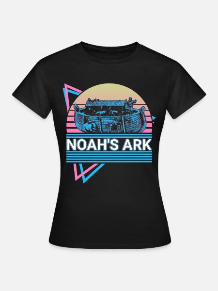 Arche Noah Christentum Christentum Retro - Frauen T-Shirt - Schwarz